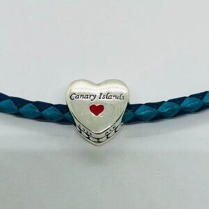 ✨✨Pandora Canary Islands Heart Bead Charm Islas Canarias Travel